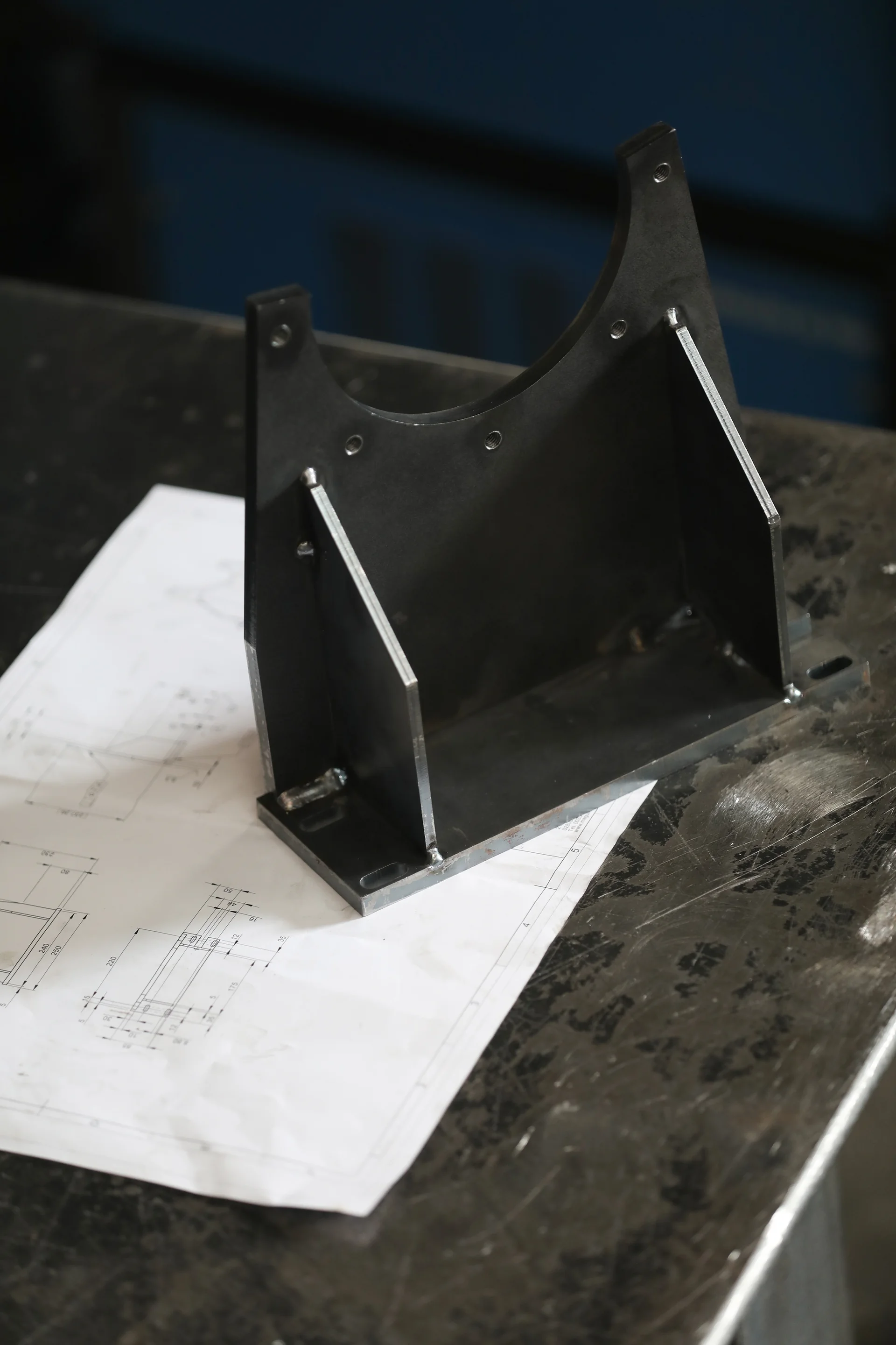 Pièce métallique fabriquée à partir d’un plan technique par SCMi Caubet